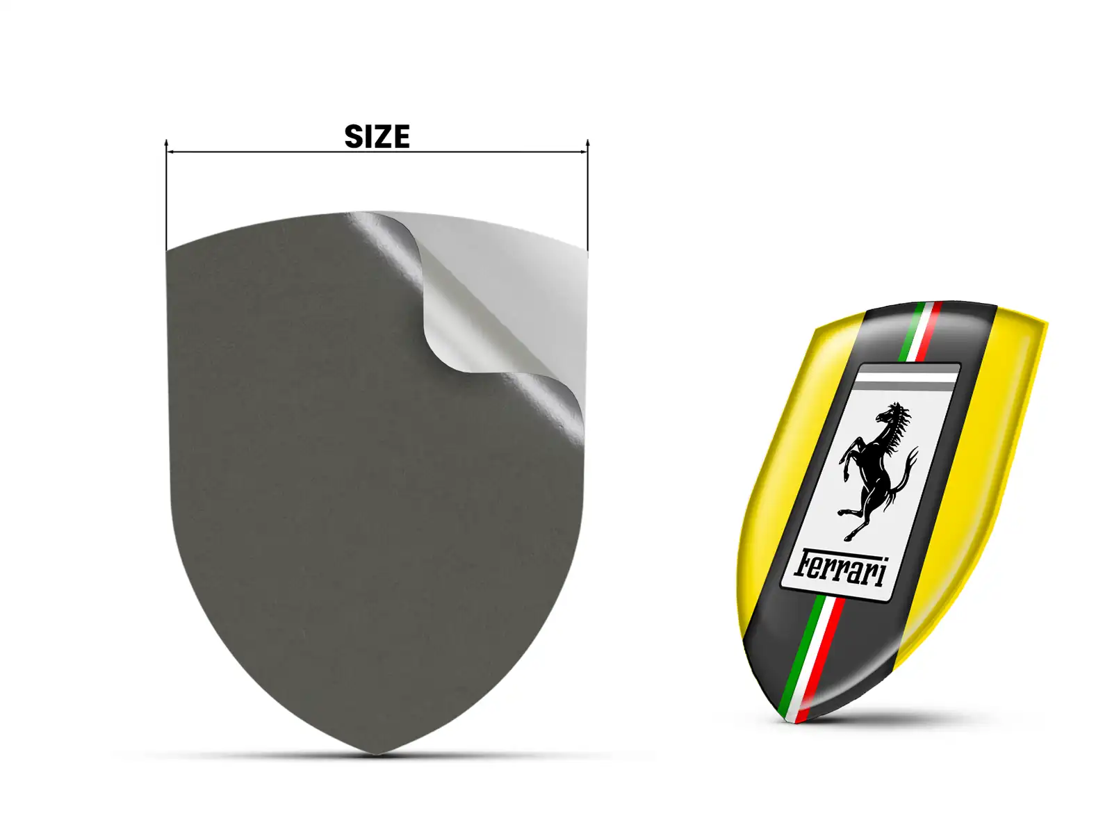 Ferrari Autoemblem Hochwertig Professionell Drift Anpassbar